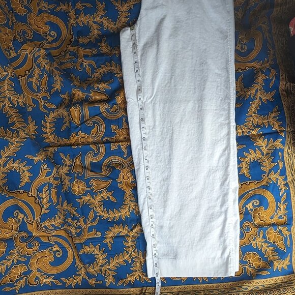 Linen straight-leg ankle pants white small EUC Banana Republic - Picture 5 of 8